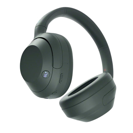 Sony ULT WEAR WH-ULT900N Headphones, forest green, angled three-quarter view