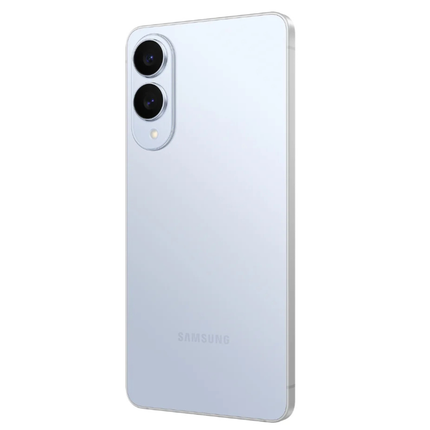 Samsung Galaxy S25 Edge 5G, ice blue, back angled view
