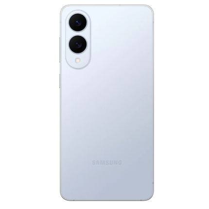 Samsung Galaxy S25 Edge 5G, ice blue, back view flat