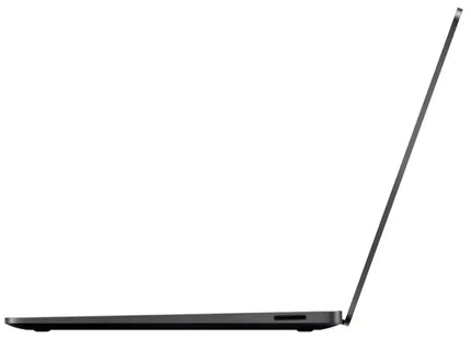 Microsoft Surface Laptop 7, black, closed thin side profile view