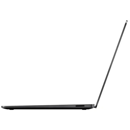 Microsoft Surface Laptop 7, black, closed thin side profile view