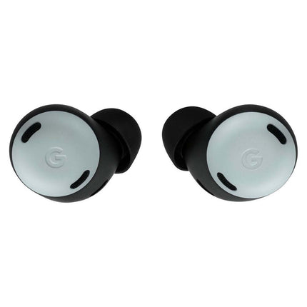 Google Pixel Buds Pro, fog/light blue-gray, pair of earbuds out of case