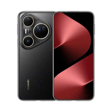 HUAWEI Pura 80 Ultra, black and red, front and back pair view