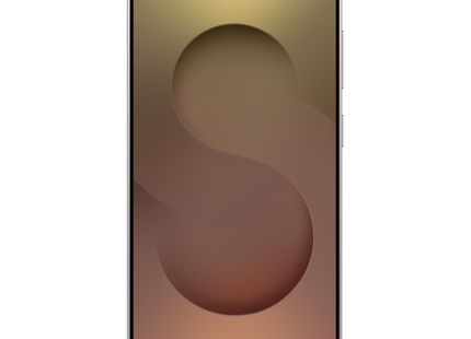 Samsung Galaxy S25 Ultra, titanium pink gold, front view, display on