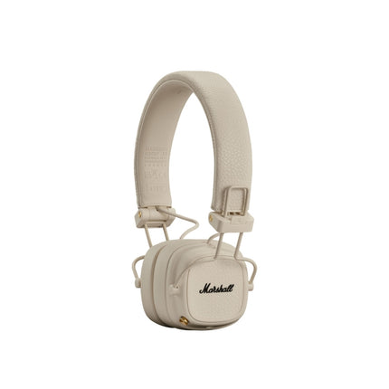Marshall Major V Wireless On-Ear Headphones, cream/ivory, front view