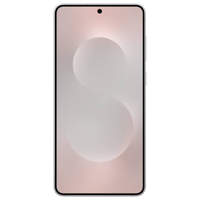 Samsung Galaxy S25 Edge 5G, pink/rose, front and back dual-angle view