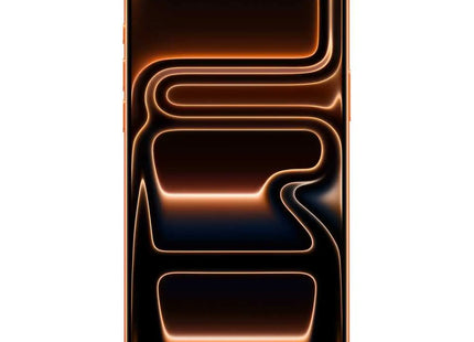 Apple iPhone 17 Pro Max, orange, front screen display on