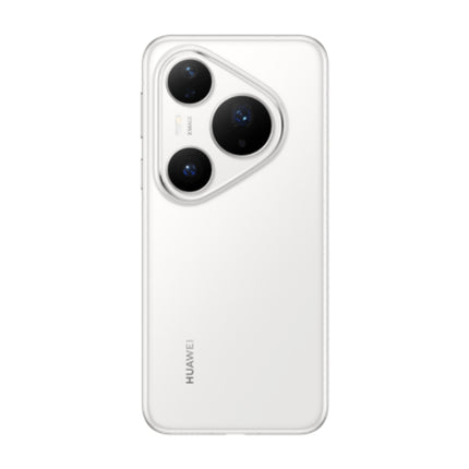 HUAWEI Pura 80, white/silver, back view angled showing camera module