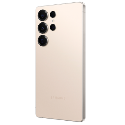 Samsung Galaxy S25 Ultra, titanium pink gold, back view