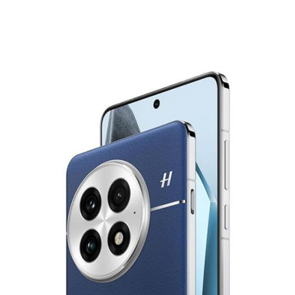 OnePlus 13, blue, side and back angled view showing profile and camera