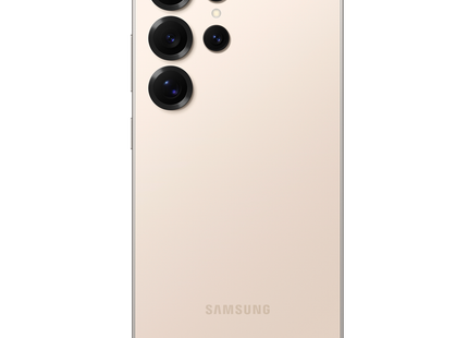 Samsung Galaxy S25 Ultra, titanium pink gold, back view portrait