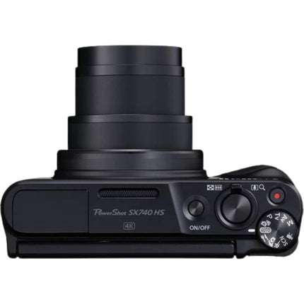 Canon PowerShot SX740 HS, black, top-down view