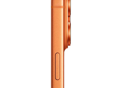 Apple iPhone 17 Pro Max, orange, side edge profile view