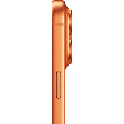 Apple iPhone 17 Pro Max, orange, side edge profile view