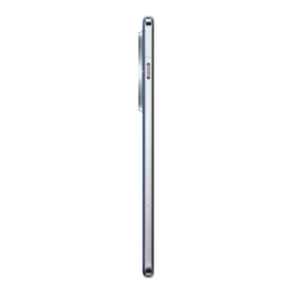 OnePlus 13, blue, side view showing slim profile