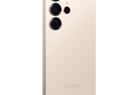 Samsung Galaxy S25 Ultra, titanium pink gold, rear angled view