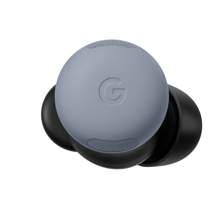 Google Pixel Buds Pro, fog/light blue-gray, single earbud top view