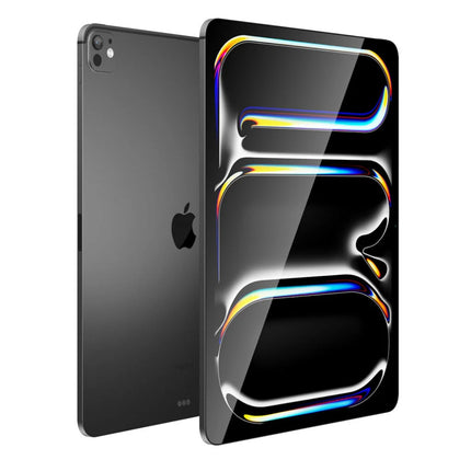 Apple iPad Pro 11-inch M4, space black, rear and front angled view