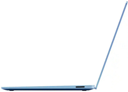 Microsoft Surface Laptop 7, sapphire blue, closed side profile view