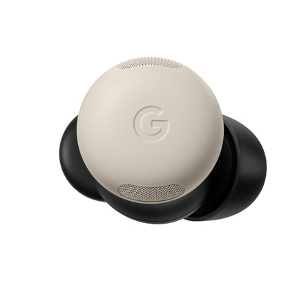Google Pixel Buds Pro, porcelain/white-beige, single earbud top view