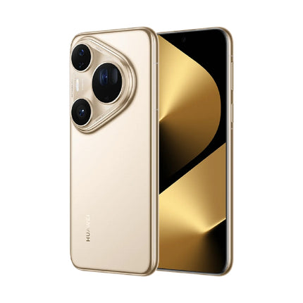 HUAWEI Pura 80 Ultra, gold, front and back pair view