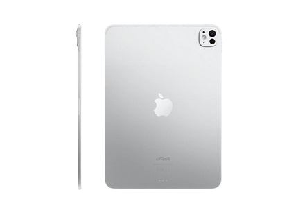 Apple iPad Pro 11-inch M4, silver, rear and side profile view