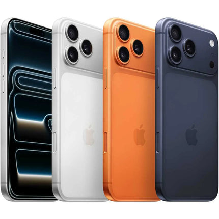 Apple iPhone 17 Pro Max, multiple colors, all color variants lineup