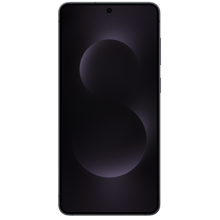 Samsung Galaxy S25 Edge 5G, black, front view display on