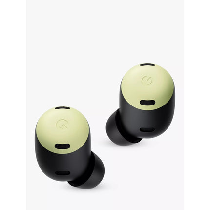 Google Pixel Buds Pro, lemongrass/yellow-green, pair of earbuds out of case