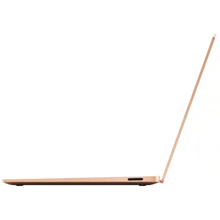Microsoft Surface Laptop 7, sandstone gold, closed thin side profile view