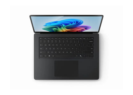Microsoft Surface Laptop 7 15" Copilot+ PC Snapdragon X Elite in Graphite — top view