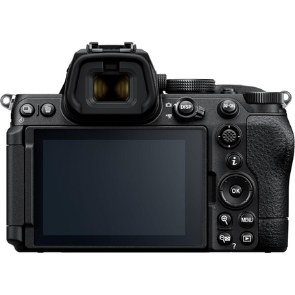 Nikon Z5 II Full-Frame Mirrorless Camera, black, rear view showing LCD and controls