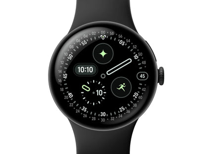 Google Pixel Watch 4 Smartwatch with Actua 360 Display in Obsidian