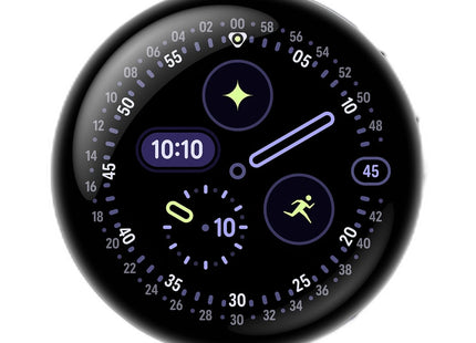 Google Pixel Watch 4 Smartwatch with Actua 360 Display in Iris — watch face