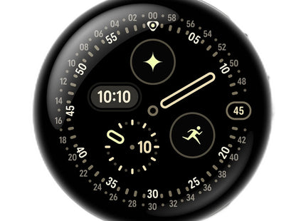 Google Pixel Watch 4 Smartwatch with Actua 360 Display in Porcelain — watch face