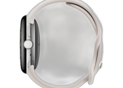 Google Pixel Watch 4 Smartwatch with Actua 360 Display in Porcelain — side view