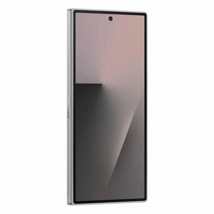 Samsung Galaxy Z Fold7, silver/light grey, front view, folded closed