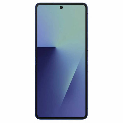 Samsung Galaxy Z Flip7, navy blue, front view closed slim profile