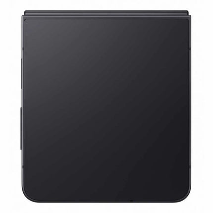Samsung Galaxy Z Flip7, black, folded closed front cover display view