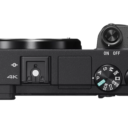 Sony Alpha 6400K, black, rear view showing tilting LCD and controls