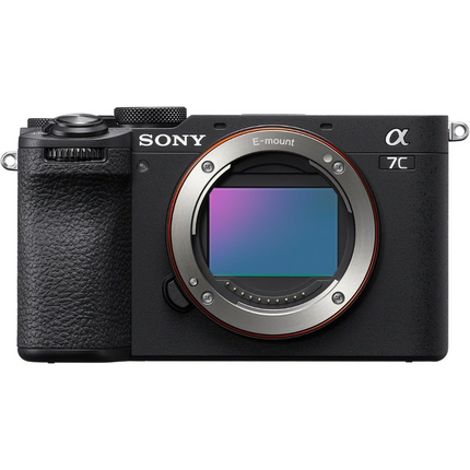 Sony Alpha 7C II Full-Frame Mirrorless Camera, black, front view body only