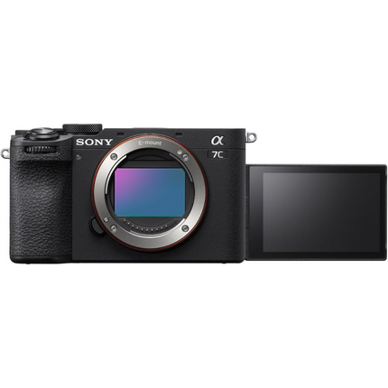 Sony Alpha 7C II Full-Frame Mirrorless Camera, black, front view body only, sensor exposed