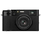 Fujifilm X100VI, black, front view infographic