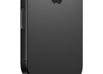 Apple iPhone 16 Pro in Black Titanium, rear view of triple-camera system