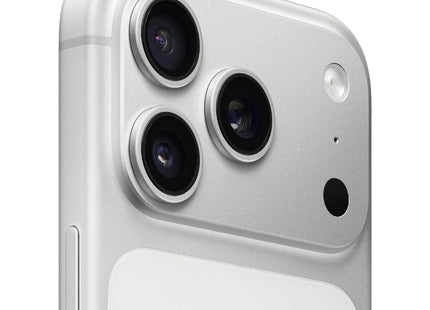 Apple iPhone 17 Pro Max Silver rear angle