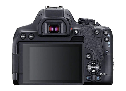 Canon EOS 850D DSLR Camera with EF-S 18-135mm Lens — rear view