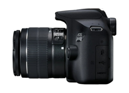 Canon EOS 2000D – DSLR Camera with 18-55mm Lens — side view