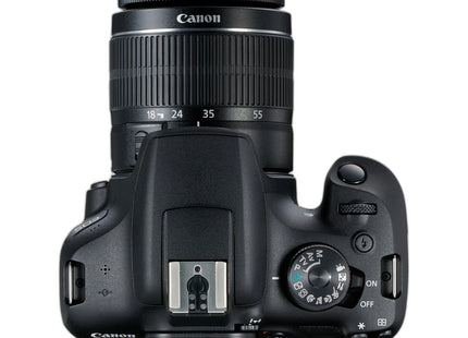 Canon EOS 2000D – DSLR Camera with 18-55mm Lens — top view