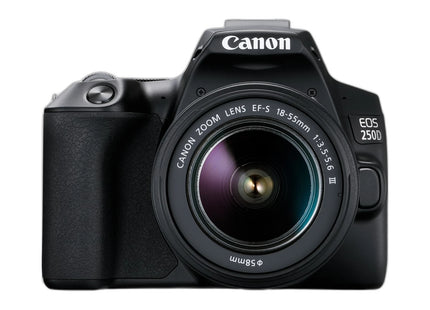 Canon EOS 250D – DSLR Camera with 18-55mm Lens — angled view
