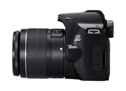 Canon EOS 250D – DSLR Camera with 18-55mm Lens — side view